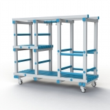 Стеллаж Дельта-фитнес 1500х585х1250 мм. вариант 4