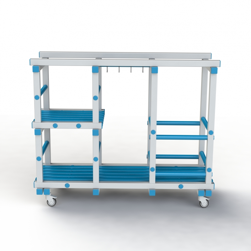 Стеллаж Дельта-фитнес 1500х585х1250 мм. вариант 4