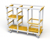 Стеллаж Дельта-фитнес 1500х585х1250 мм. вариант 4