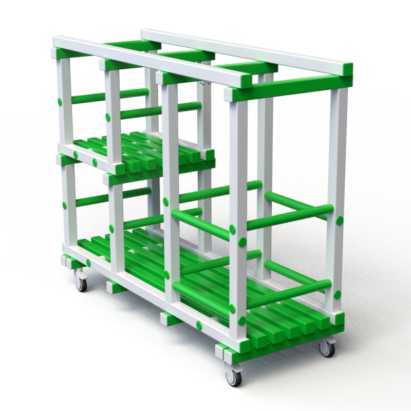 Стеллаж Дельта-фитнес 1500х585х1250 мм. вариант 4