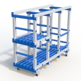 Стеллаж Дельта-фитнес 1500х585х1250 мм. вариант 4