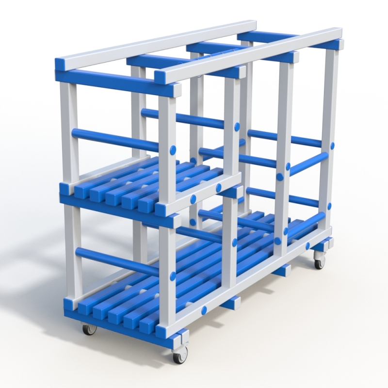 Стеллаж Дельта-фитнес 1500х585х1250 мм. вариант 4