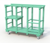 Стеллаж Дельта-фитнес 1500х585х1250 мм. вариант 4