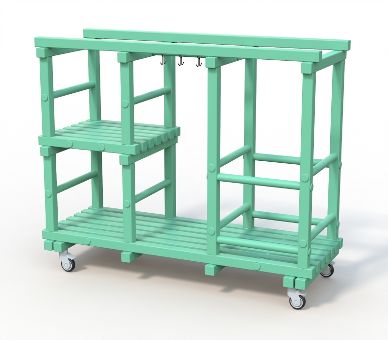 Стеллаж Дельта-фитнес 1500х585х1250 мм. вариант 4