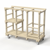 Стеллаж Дельта-фитнес 1500х585х1250 мм. вариант 4