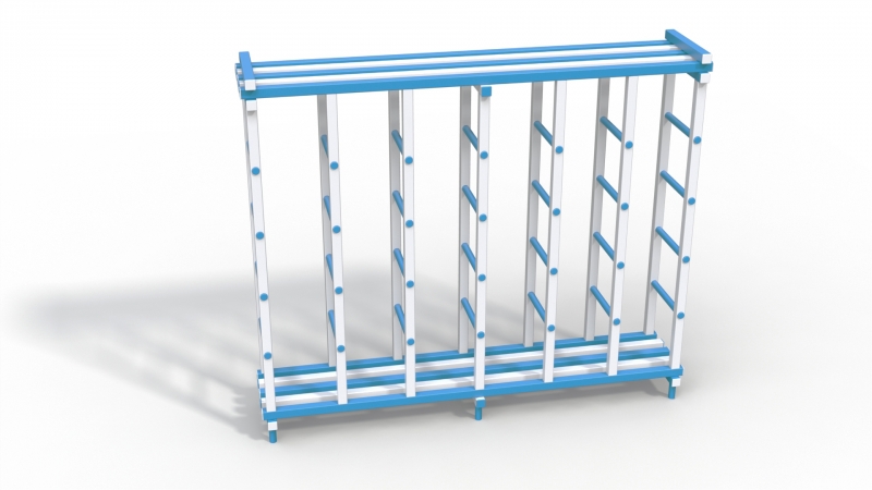 Стеллаж Дельта-фитнес 2000x600x2000 мм. вариант 3