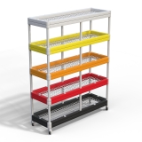 Стеллаж с полиамидной сеткой Дельта-фитнес 1500х610х1910 мм. вариант 15