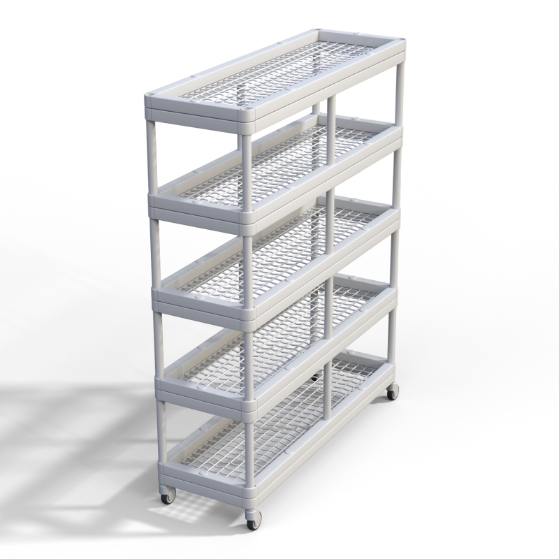 Стеллаж с полиамидной сеткой Дельта-фитнес 1500х610х1910 мм. вариант 15