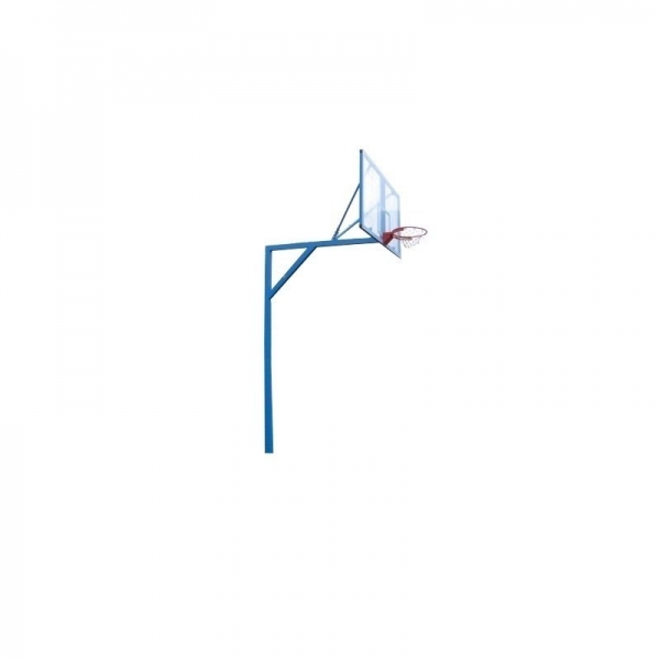 Стойка баскетбольная стационарная Г - образная, уличная, вынос 1,0 м