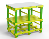 Пеленальный столик Дельта-фитнес, 1000х700х960 мм. вариант 3