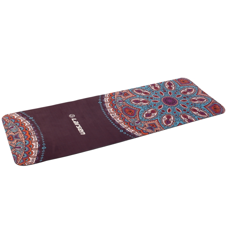 Коврик для фитнеса и йоги  Larsen microfiber р183х61х0.3см Style 3