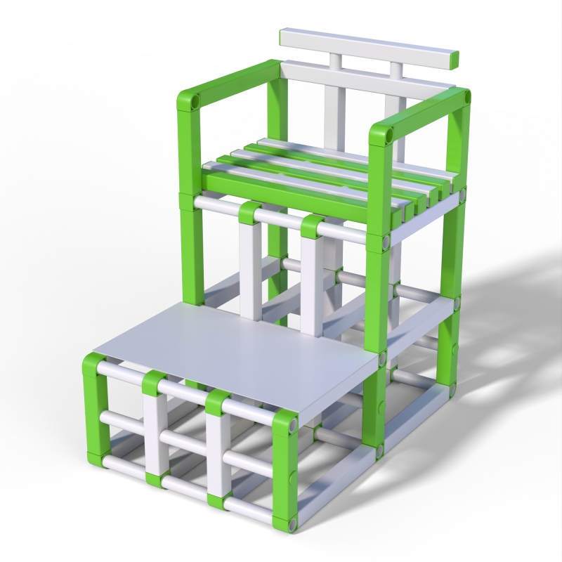 Стул судейский, тренерский Дельта фитнес 700х1000х1200 мм.