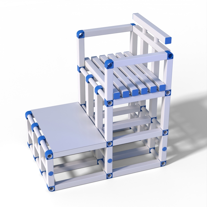 Стул судейский, тренерский Дельта фитнес 700х1000х1200 мм.