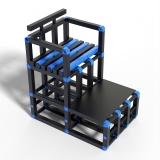 Стул судейский, тренерский Дельта фитнес 700х1000х1200 мм.