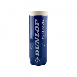 Мяч для падела Dunlop Fort Padel, 601555, уп.3 шт, FIP, сукно, нат.резина, желтый