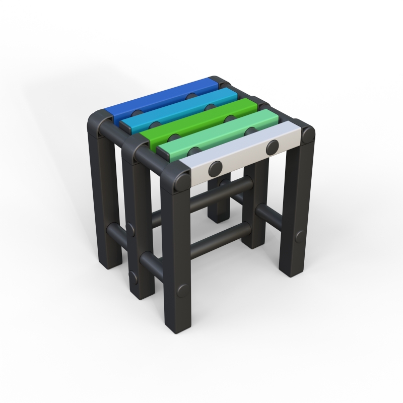Табурет Дельта-фитнес, 420х376х450 мм. вариант 2