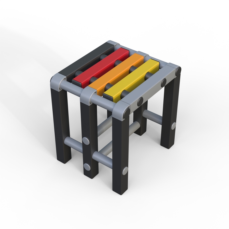 Табурет Дельта-фитнес, 420х376х450 мм. вариант 2