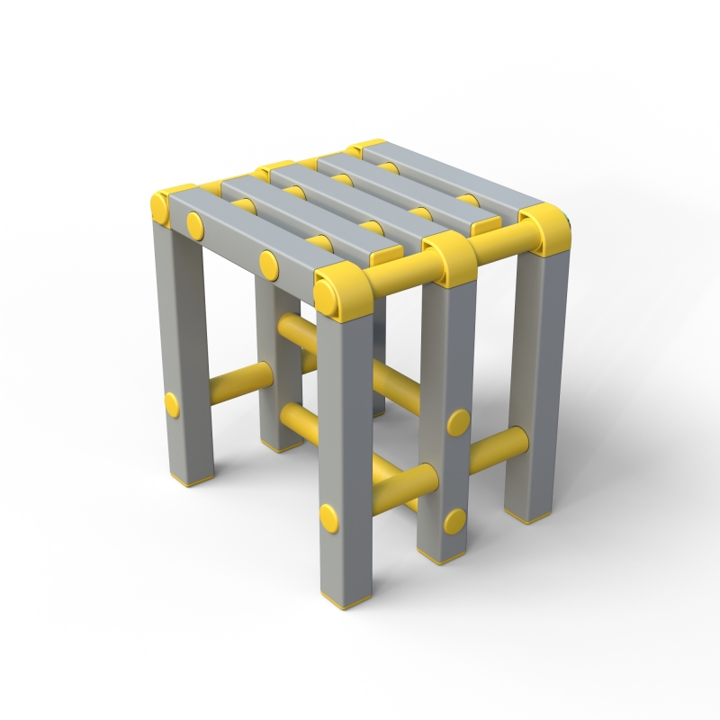 Табурет Дельта-фитнес, 420х376х450 мм. вариант 2