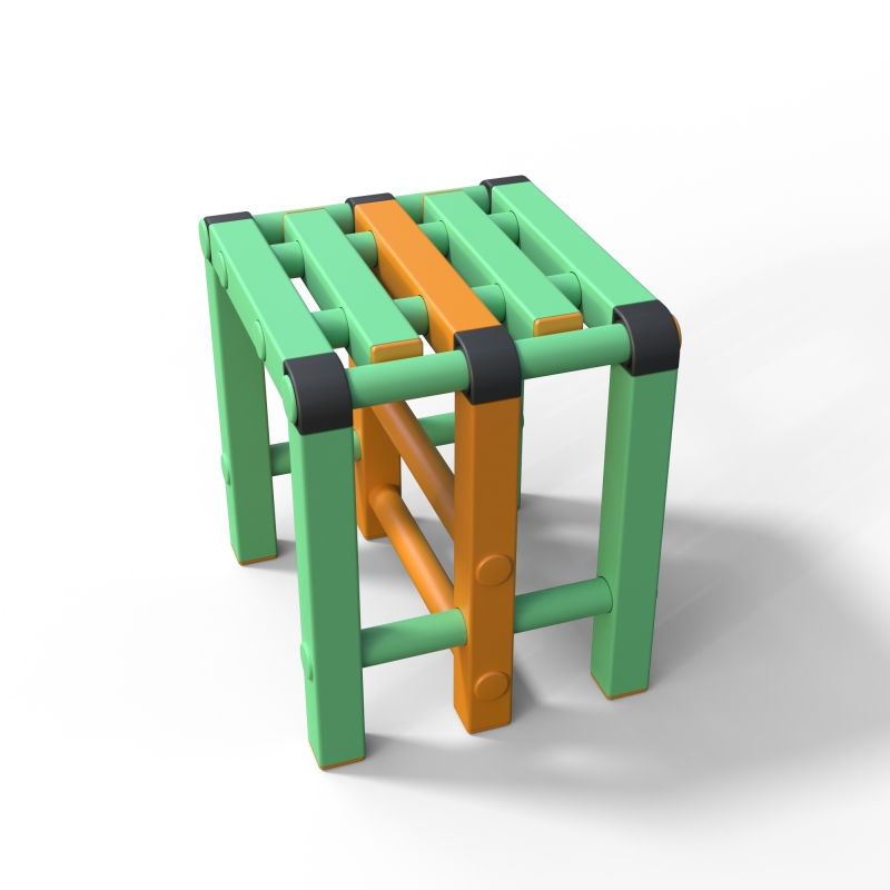 Табурет Дельта-фитнес, 420х376х450 мм. вариант 2