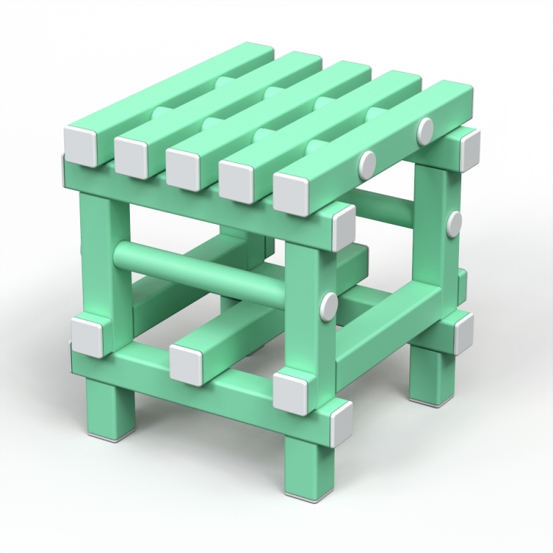 Табурет Дельта-фитнес, 420х420х450 мм. вариант 1