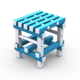 Табурет Дельта-фитнес, 420х420х450 мм. вариант 1