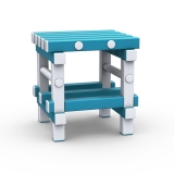 Табурет Дельта-фитнес, 420х420х450 мм. вариант 1