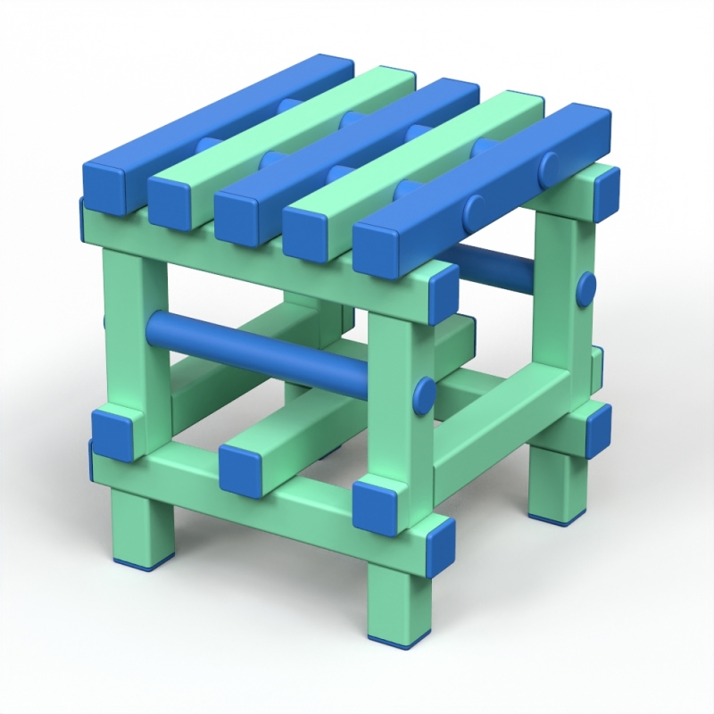 Табурет Дельта-фитнес, 420х420х450 мм. вариант 1