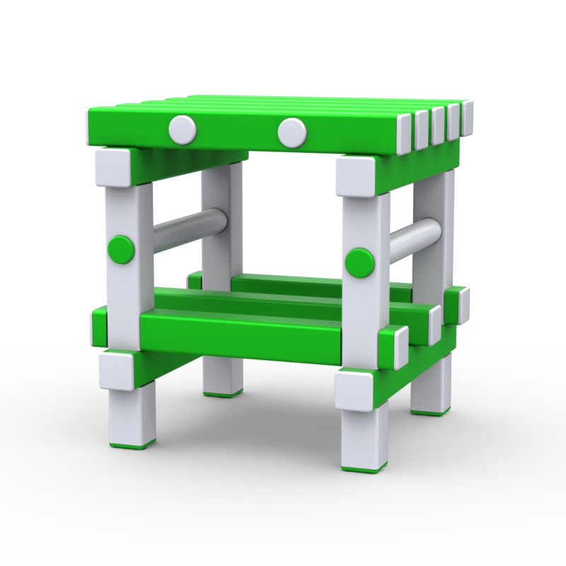 Табурет Дельта-фитнес, 420х420х450 мм. вариант 1