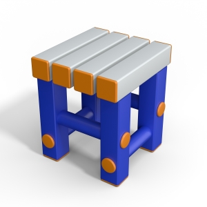 Табурет детский Дельта-фитнес, вариант 3