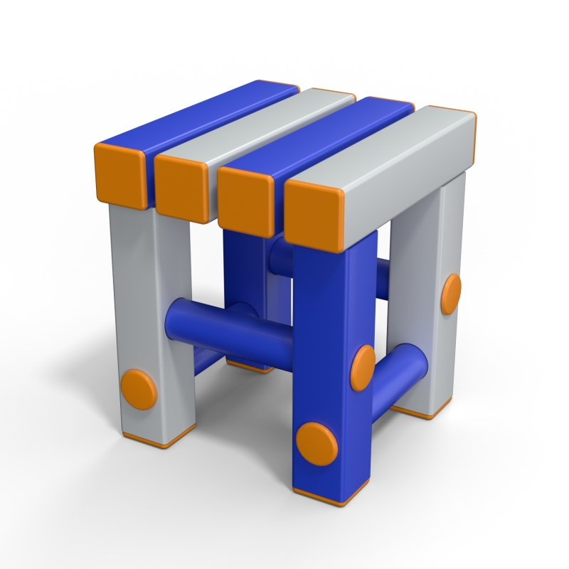 Табурет детский Дельта-фитнес, вариант 3