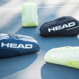 Сумка-чехол HEAD Base Racquet Bag S, 261325-NV, с карманом, на 3 тен.ракетки, темно.синий