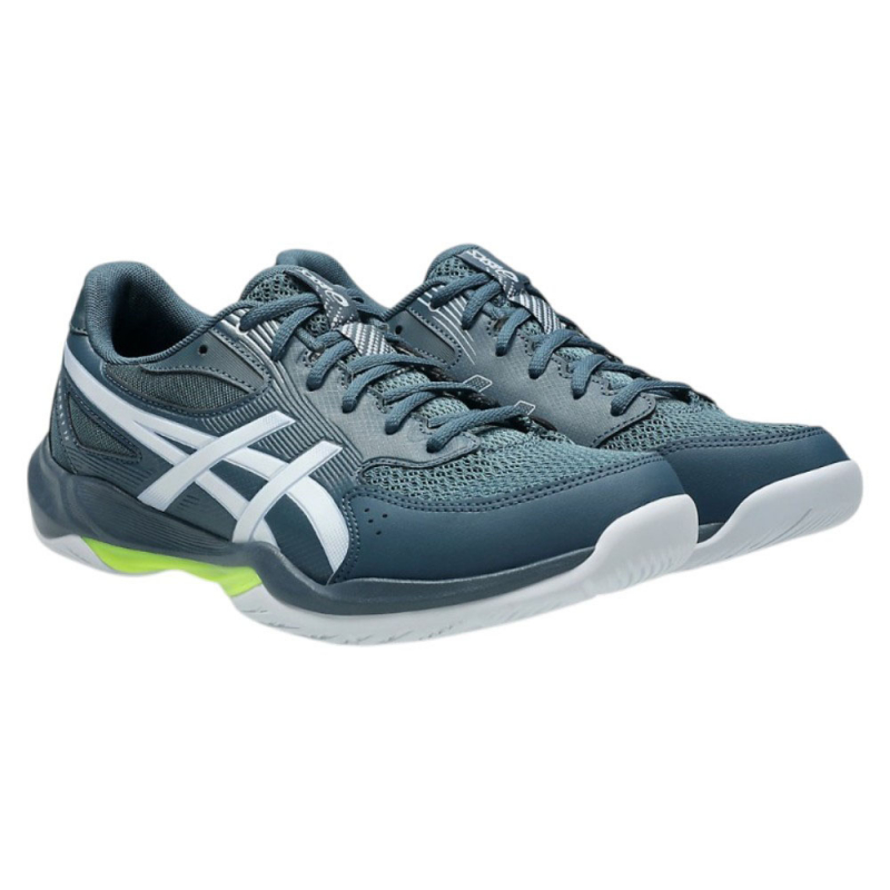 Кроссовки волейбольные муж. ASICS Gel-Rocket 12 1071A116 404, р.10.5 (российский размер 43), иск.кожа, текстиль, сине-бел