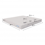 Мат с прорезями для шведской стенки (мягкий щит) Romana 1000*1000*100, в 2 сложения