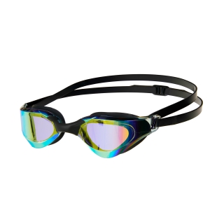 Очки для плав.TORRES Pro, SW-32521MR, зерк.линзы., чёрная оправа, дв.рег.ремешок