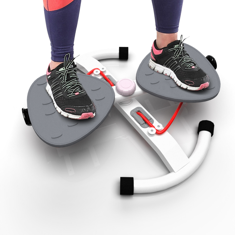 Фитнес платформа/горнолыжный тренажёр DFC Twister Bow с эспандерами