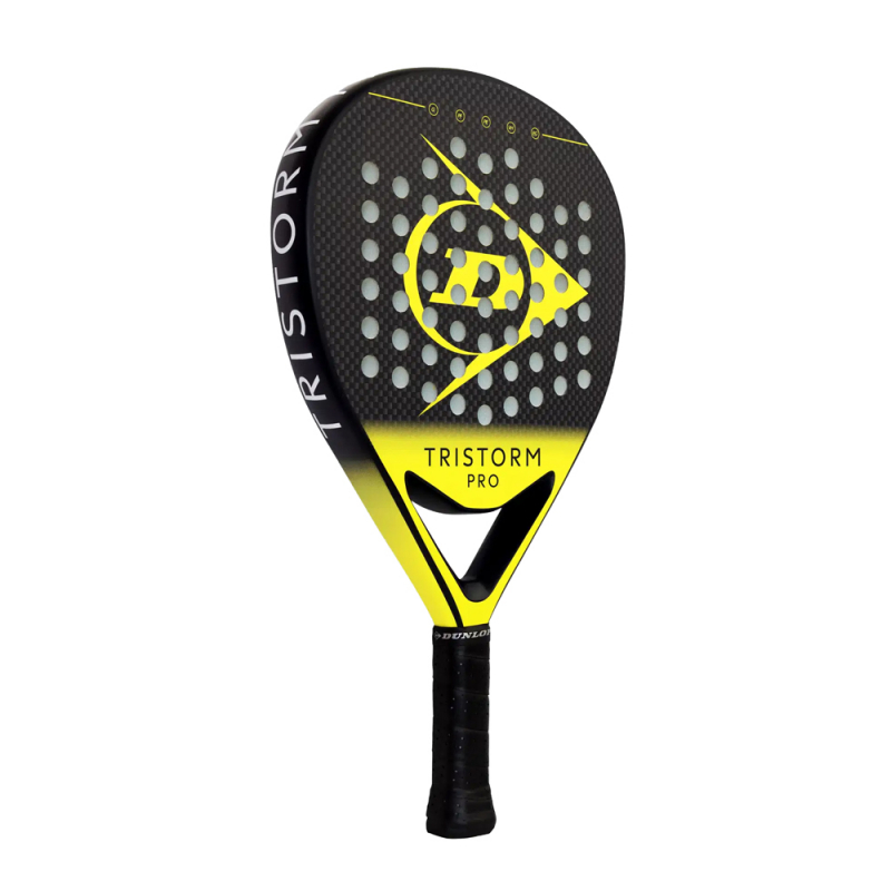 Ракетка для падела Dunlop Tristorm Pro, 10359946, для опытных игроков, графит, черно-желтый