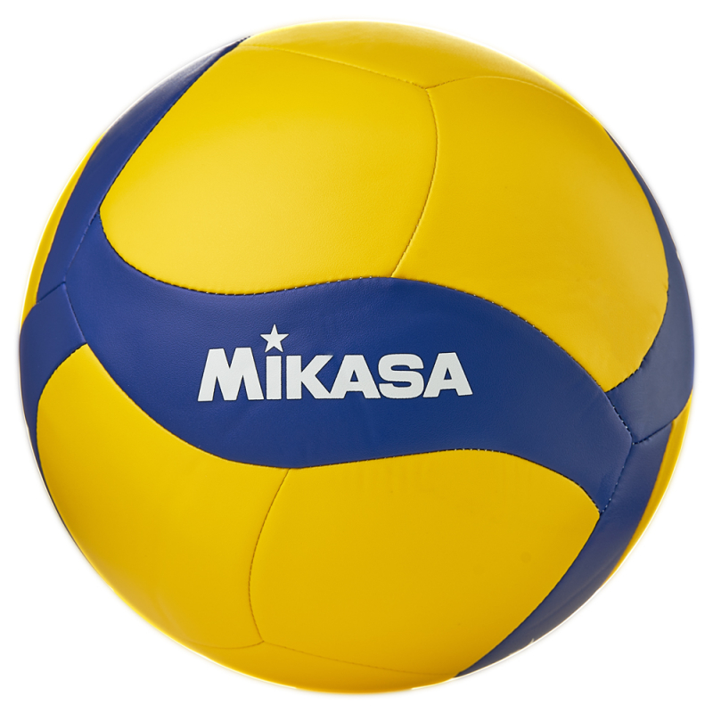 Мяч вол. MIKASA V360W, размер 5, синт.кожа (ТПУ), 18 пан, маш.сш., бут.кам, желто-синий