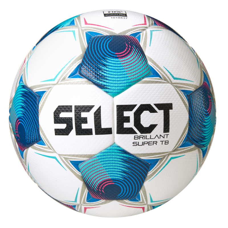 Мяч футб. SELECT Brillant Super TB V25, 3615971003, р.5, FIFA PRO, ПУ, 32 пан. термосш, бело-голубой