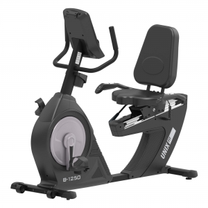 Горизонтальный велотренажер UNIX Fit B-1250 профессиональный / PRO (7" LCD) RBB1250LCD7