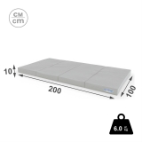 Мат (мягкий щит) Romana 2000*1000*100, в 4 сложения (желтый)