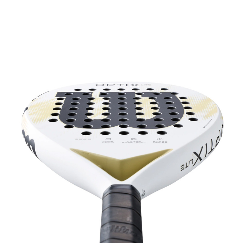 Ракетка для падела WILSON Optix V2 Lite WH, WR190711U2, для начин-х, стекловолокно, бело-черн-беж
