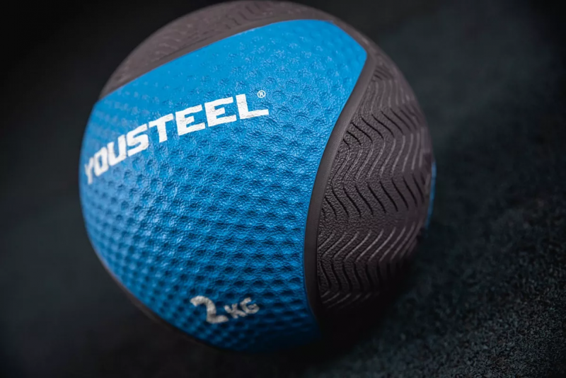 Резиновый медбол 2 кг YOUSTEEL