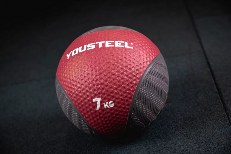 Резиновый медбол 7 кг YOUSTEEL