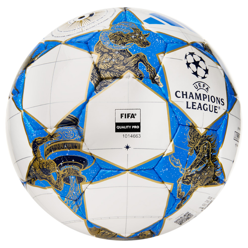 Мяч футзал. ADIDAS UCL Pro Sala JP1546, размер 4, FIFA Quality Pro, 32п, ПУ, руч.сш, бело-синий