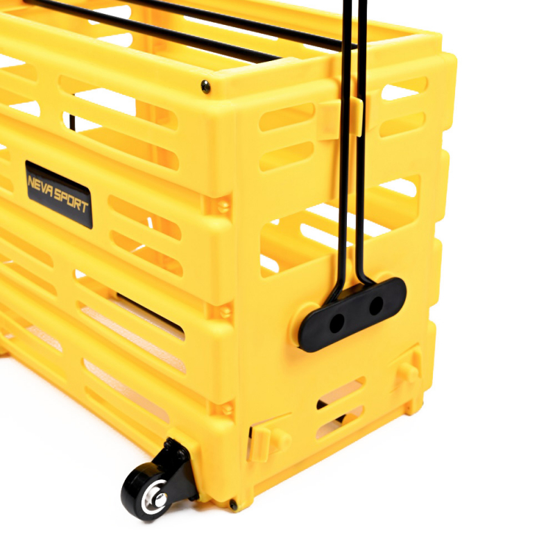 Корзина для теннисных мячей NEVA SPORT, UEA1_Y, на 75 мячей, пластик, желтый