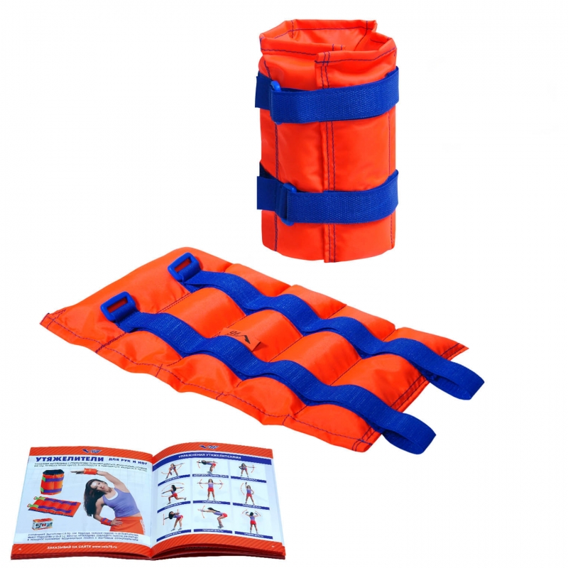 Комплект утяжелителей "ФАБРИКА СПОРТ 76" V76 Стандарт, 2 шт по 1 кг в коробке