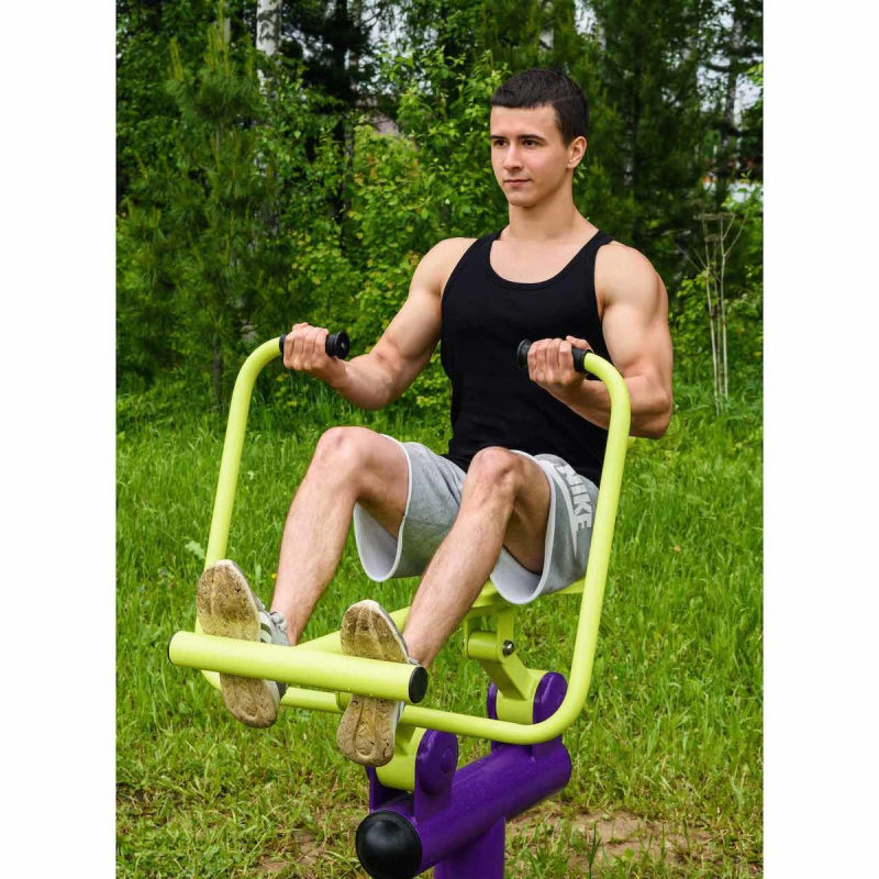 Уличный тренажер Гребля ZAVODSPORTA S-1018