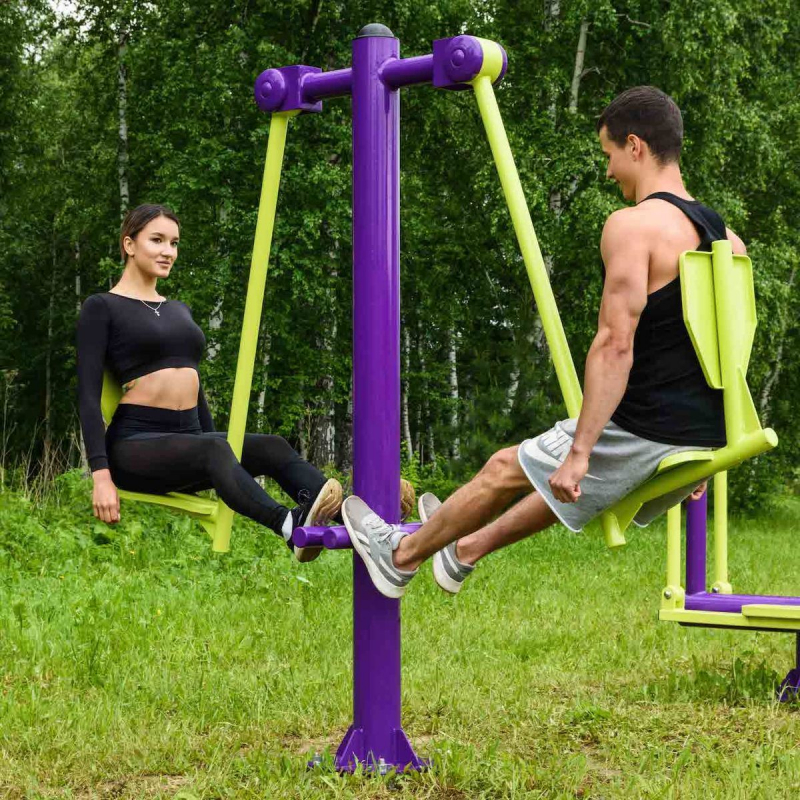 Уличный тренажер Жим ногами (двусторонний) ZAVODSPORTA S-1023