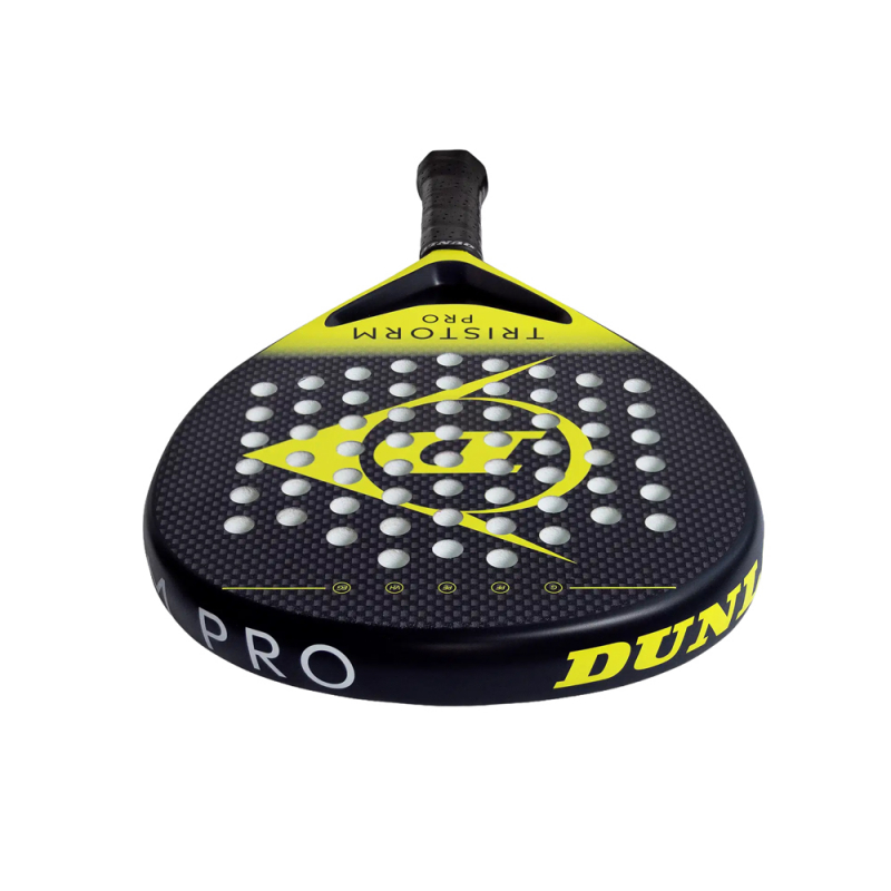 Ракетка для падела Dunlop Tristorm Pro, 10359946, для опытных игроков, графит, черно-желтый