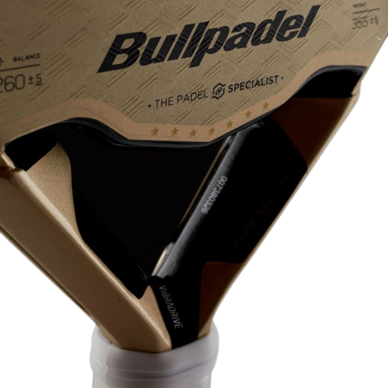 Ракетка для падела BULLPADEL Flow Legend 27, 497247, для профессионалов, стекловолокно, золотистый
